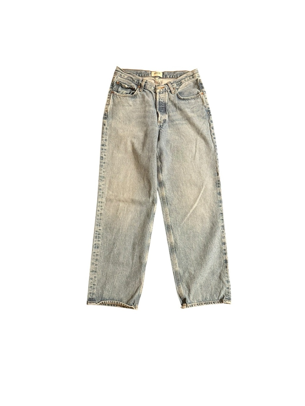 AGOLDE Women’s V-Waist Baggy Light Blue Denim Jeans Size 29 Wide Leg in prevail - Picture 3 of 11